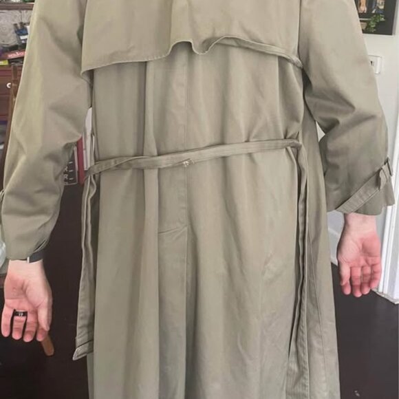 NICE LONDON FOG BELTED TRENCH COAT SIZE 18 1/2 REG MEN OR LADIES - Picture 3 of 6